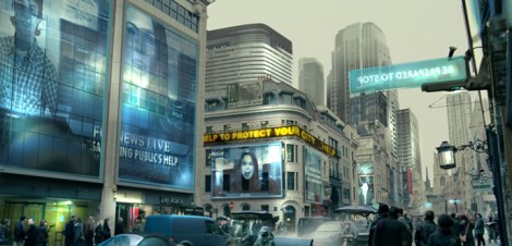 Visualización artística de la película 'Children of Men' de ALfonso Cuarón. Concept dibujado por Peter Popken