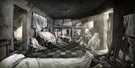 Concept art de la película 'The Limits of Control' de Jim Jarmusch. Concept de Raúl Monge